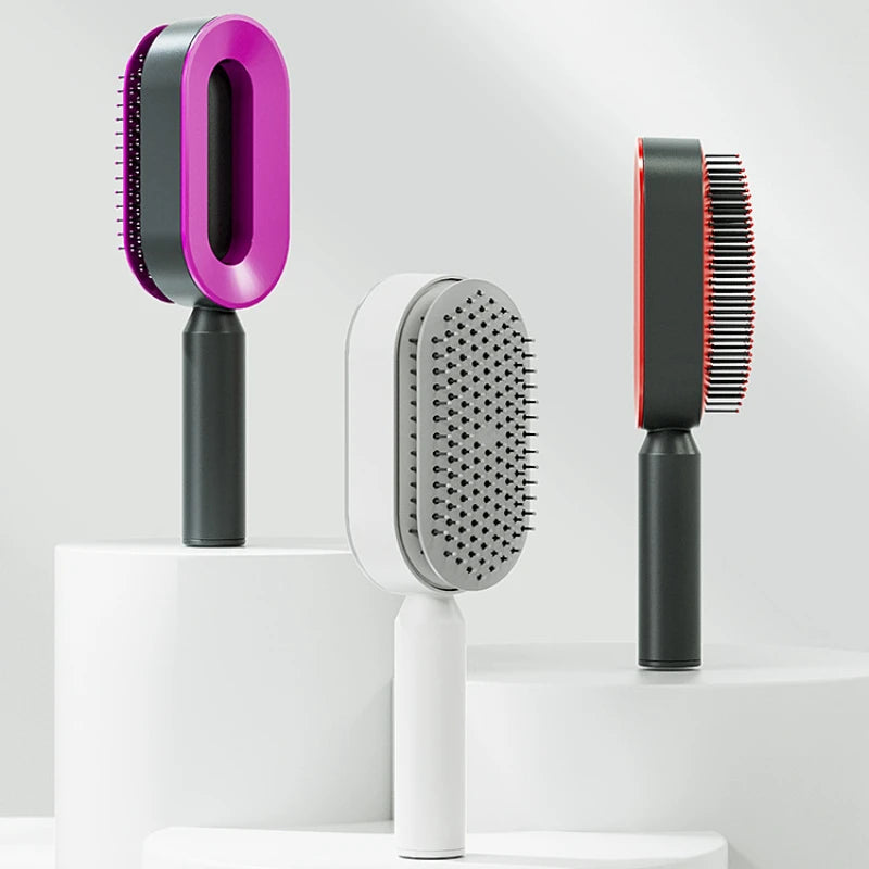 Self Cleaning Hair Brush for Women - Flares